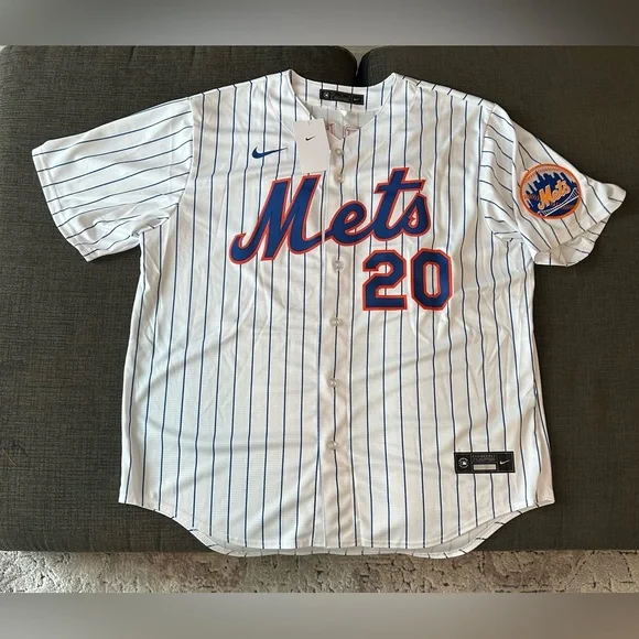 Nike Authentic New York Mets Pete Alonso #20 MLB Baseball Jersey Men's Sz XL - Picture 2 of 8